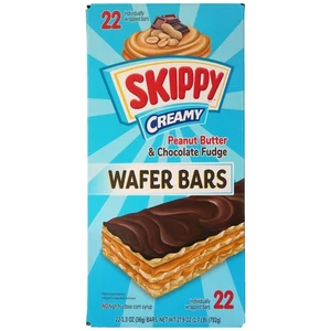 Skippy Erdnussbutter & Schokolade Fudge Waffel Bar, 1,3 oz, 22 Stück - Bild 1 von 2