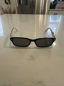 Ray-Ban RB5206 5014 Eyeglasses Black White Red Frames Only 54-18-145 - Picture 1 of 8