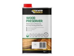 Everbuild Sika Bois Preserver Transparent 1 Litre EVBLJCR01 - Picture 1 of 1