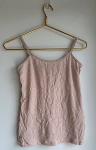 Smartwool Merino Women’s Medium Light Pink Fitted Tank Top Spaghetti Strap Scoop - Picture 1 of 4