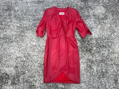 Vestido De Colección Giovinezza Moda por Rocco D’Amelio Cuero Talla M Raro Años 80 90 Foto 1 de 4