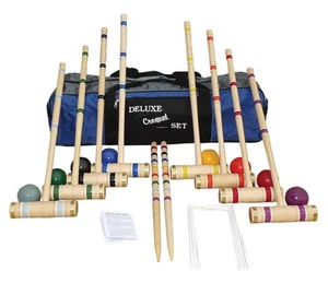 Juego de croquet profesional para 8 jugadores 32" en estuche de transporte - Imagen 1 de 7