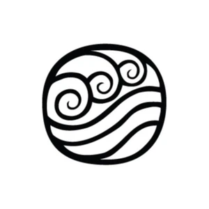 Water Element - Avatar Vinyl Decal Computer Decal Bumper Sticker Window Stickers - Picture 1 of 2