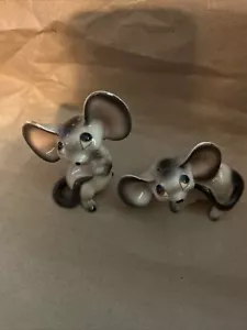 Vintage Mice Mouse Salt & Pepper Shakers Japan Big Ears - Picture 1 of 10