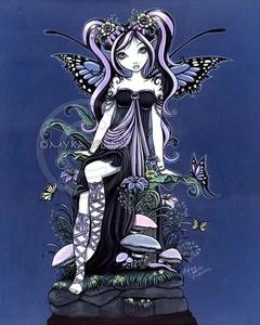 Mushroom Fairy Signed 11x14 PRINT Myka Jelina ART Cassandra - Picture 1 of 3