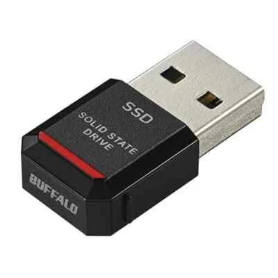 BUFFALO Ultra Compact Portable SSD 500GB - USB3.2 Gen2 SSD-PST500U3-BA New Japan - Image 1 of 4