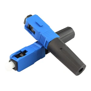 50 pièces SC/UPC Raccord Rapide Connecteur Papillon Câble Optique Monomode Core - Photo 1/8