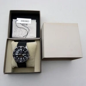 Seiko SKX007J1 Analog Japanese-Automatic Black Rubber Diver's Watch From Japan - Picture 1 of 15