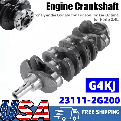 Cigüeñal motor 2,4 L 23111-2G200 para Kia Hyundai Sonata 2010-19 G4KJ G4KE G4KC Foto 1 de 4