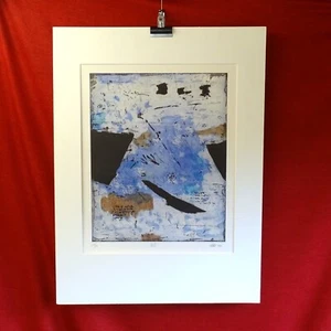 Rene Galassi modern art Limited Edition abstract print French signed 2001 Hile - Picture 1 of 5