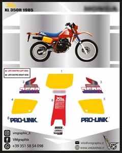 XL 350R 1985 xl r 350    ADESIVI ADHESIVES GRAFICHE STICKERS DECALS - Foto 1 di 1