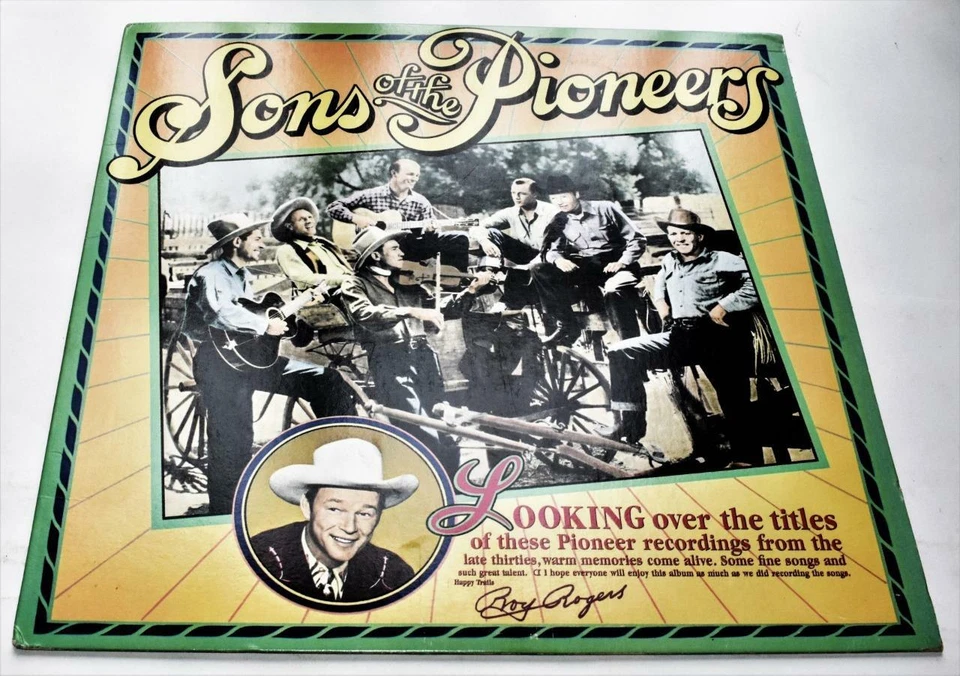 The Sons Of The Pioneers + Roy Rogers 1982 CBS 37439 1930s Western LP Near Mint Foto 1 de 1