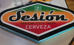 *RAR* Full Sail Sesión Cerveza beleuchtetes Bierschild, neu im Karton, Männerhöhle - Bild 1 von 8