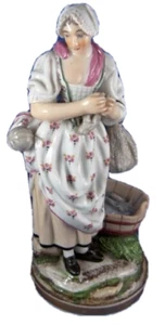 Nice 18thC Niderviller Porcelain Lady Figurine Figure Porzellan Figur Niderville - Picture 1 of 7