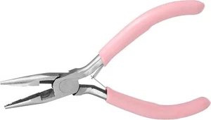 Needle Nose Pliers with Teeth, 4.5 Inch Pliers for Jewelry Making, Comfort Grip - Picture 1 of 21