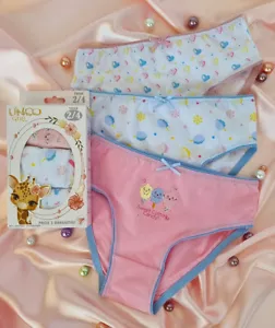 NUOVISSIMO SLIP UNCO BAMBINO BAMBINA COTONE CLASSICO CONFEZIONE DA 3 TAGLIA 2-4 ANNI - Foto 1 di 1