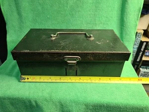 Vintage Metal Cash Tin Box By SWS Made In Australia - Picture 1 of 10