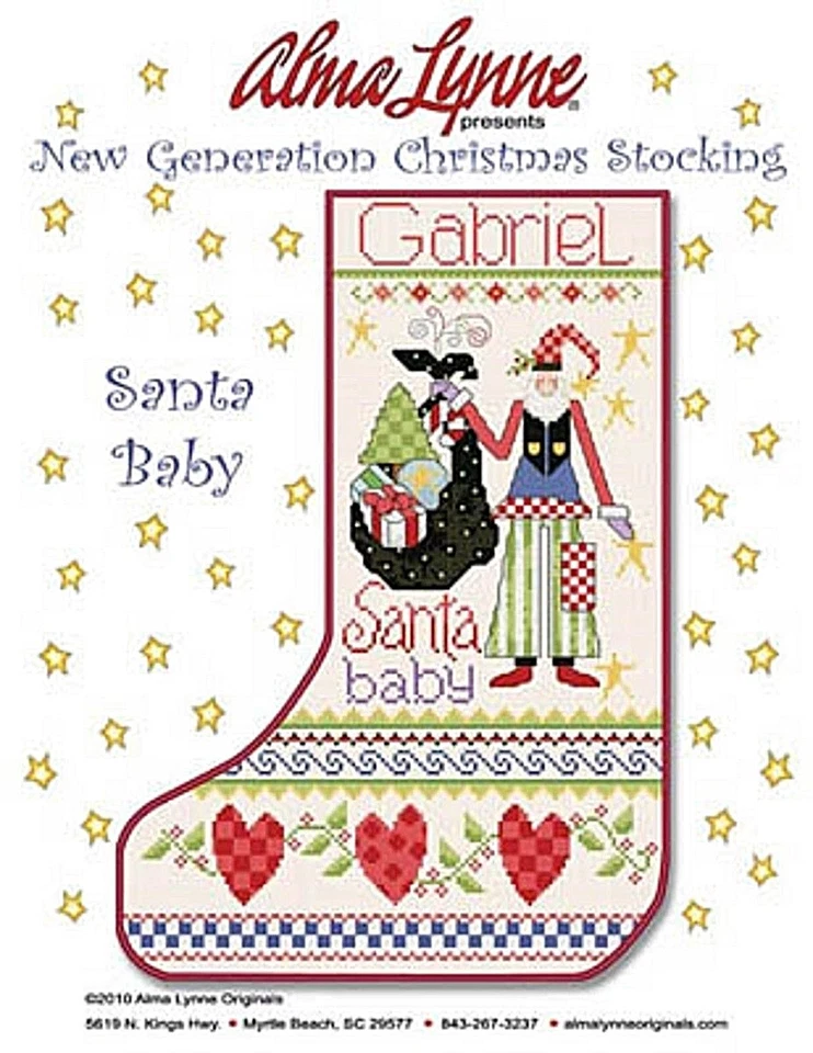 Santa Baby Stocking~Alma Lynne - Image 1 of 1