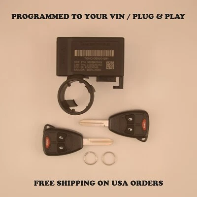 2004-2006 Dodge Durango Dakota Immobilizer 56038676AS VIN Programmed Plug & Play - Image 1 of 4