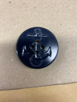 Original  Rothco Navy Blue Peacoat Buttons With Anchor Design - 144 Per box - Image 1 of 3