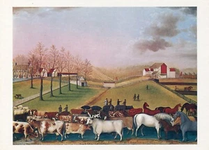 Edward Hicks•The Cornell Farm 1848•American Art POSTCARD - Picture 1 of 1
