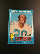 1971 Topps # 118 MEL RENFRO Dallas Cowboys Super Star VG 