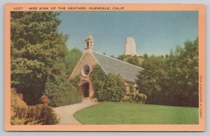 Postal de dioses nórdicos Wee Kirk of the Heather Glendale California CA - Imagen 1 de 2