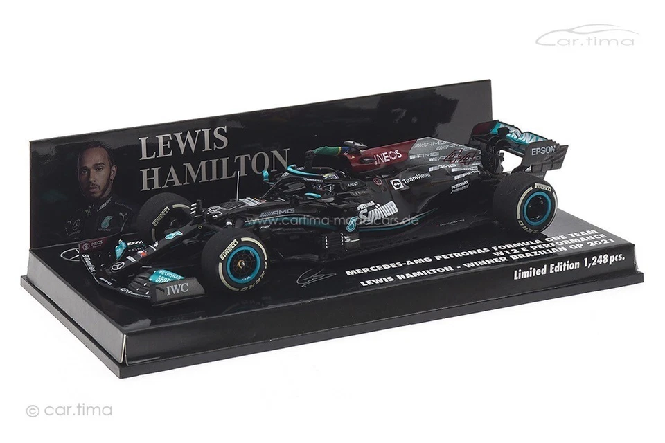 MINICHAMPS 410212044 1/43 Mercedes-Amg W12 Hamilton 1ST Brasiliano Gp 2021 W/