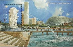 Singapur 2007, Nationalfeiertag: Tourist Landmarks MS mnh - Bild 1 von 2
