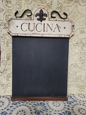 Vintage Kitchen Chalk Board Wall Decor " CUCINA" - Image 1 of 4