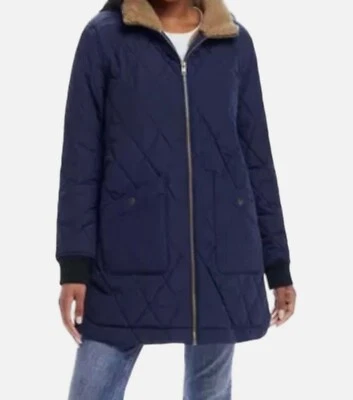 New Weatherproof Vintage Women’s Quilted Puffer Coat, Blue, Size L - Image 1 of 3