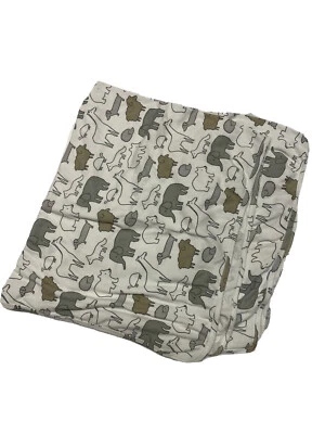 Manta Carter’s Baby Zoo blanca marrón gris Foto 1 de 2