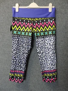 USA Pro 3/4 Leggings Fair isle Print UK 12 M RRP £34.99 LN122 HH 06 - Picture 1 of 4