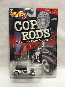 HOT WHEELS COP RODS SYRACUSE 32 FORD VICKY REAL RIDERS SHELFWARE - Picture 1 of 4