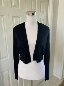 White House Schwarzmarkt schwarz Bolero Strickjacke Pullover - M neu ohne Etikett - Bild 1 von 7