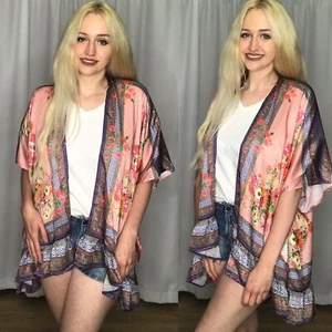 Cardigan kimono boutique Umgee nuovo con etichetta 1X - Foto 1 di 12