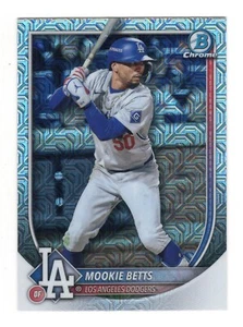 2025 Bowman Chrome Mookie Betts Mega Box Mojo Refractor #16 Dodgers - Picture 1 of 2