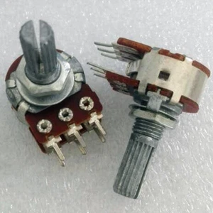 1pcs Linear B-50K Rotary Turn Potentiometer Panel Mount Dual Step B50K 2 x 50K - Picture 1 of 3
