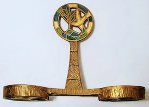 Vintage Terra Sancta Guild Brass Candle Holder Late Mid Century Modern 1970 - Picture 1 of 6