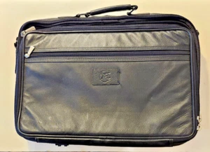CASE-TEK Leather Laptop Briefcase Padded Large 17"x12"x6" 9900467 Travel Bag - Bild 1 von 2