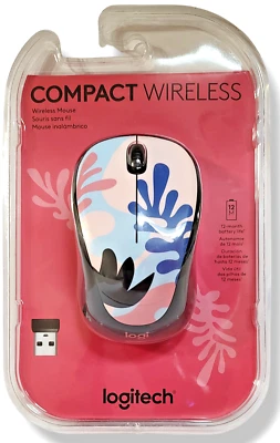 Logitech Design Compact 2.4GHz Wireless Mouse 910-006607 (Coral Reef) NWT - Image 1 of 4