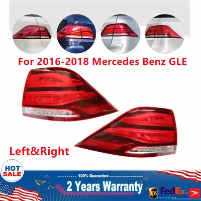 LED Tail Light Left & Right Side For 2016 2017 2018 Mercedes-Benz GLE350 GLE400 Foto 1 de 4