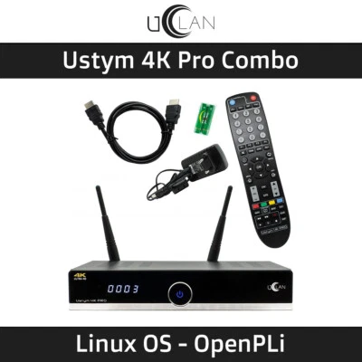 Linux Combo Receiver Ustym 4K PRO UHD Enigma 2 (DUAL OS) ( Open PLI Image ) - Bild 1 von 4
