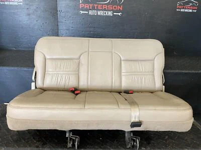 00-05 FORD EXCURSION ASIENTO TRASERO TERCERA FILA CUERO TOSTADO MOLDURA CÓDIGO HF Foto 1 de 4