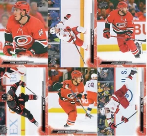 22-23 2022-23 Upper Deck 2 Carolina Hurricane Team Set-6 Cards-Aho-Jarvis-Slavin - Bild 1 von 1