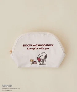 PEANUTS × Maison de FLEUR SNOOPY y WOODSTOCK Bolsa Redonda Blanca Japón Nuevo - Imagen 1 de 11