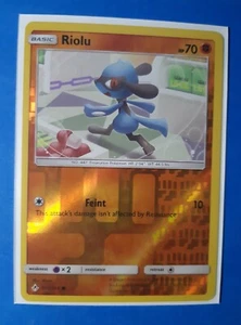 reverse holo Riolu 102/214 Pokemon card SM Unbroken Bonds common NM - Picture 1 of 1