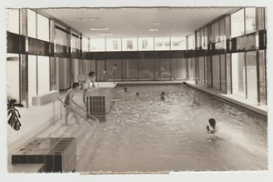 SWITZERLAND,  Bad Ragaz New Hotel Swimming Pool Bad Ragaz, USED, 1964, TO ISRAEL - Picture 1 of 2