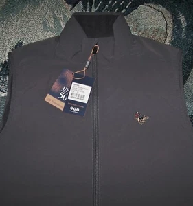 NEW DONALD ROSS Zip Vest Jacket Sweater Shirt SLEEPY HOLLOW COUNTRY CLUB M Gray - Picture 1 of 8