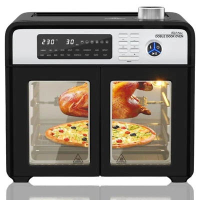 XXL Heißluft Backofen - Minibackofen mit Drehspieß Chef O Matic Double Door Oven - Bild 1 von 4